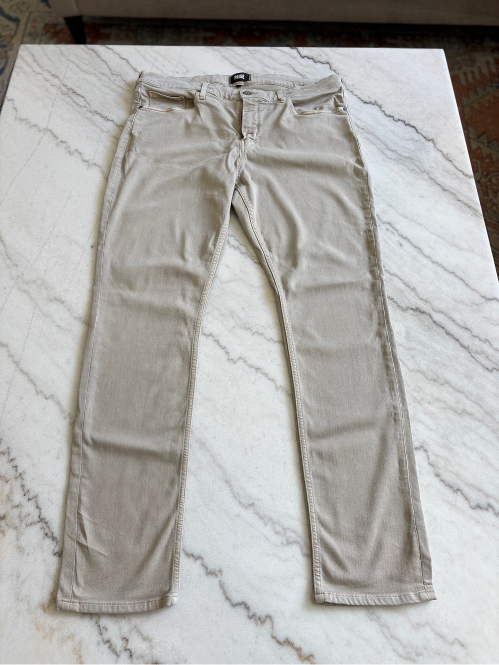 Paige Lennox Men’s Jeans in Vintage Aged Parchment - 38